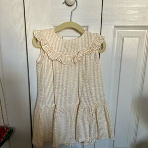 H&M yellow seersucker dress! 2T